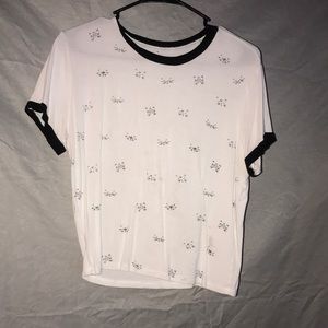 White cat shirt